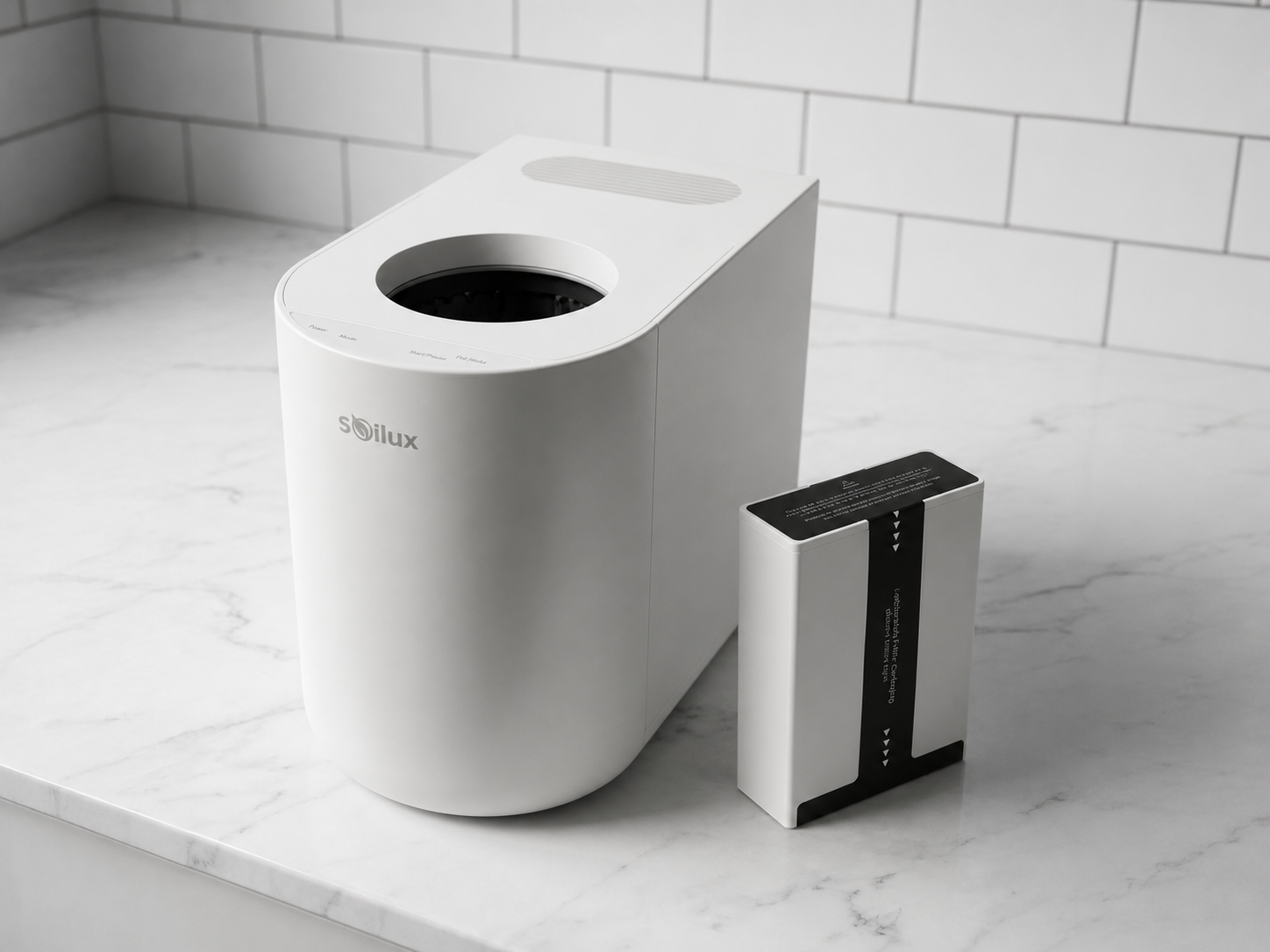 Soilux Lux 450 Indoor Composter with replacement carbon filter